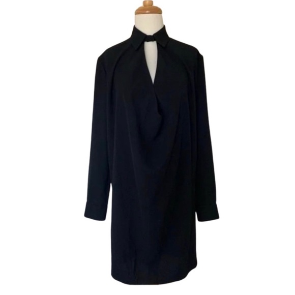🆕 BALENCIAGA Long Sleeve Dress - Black Size 36